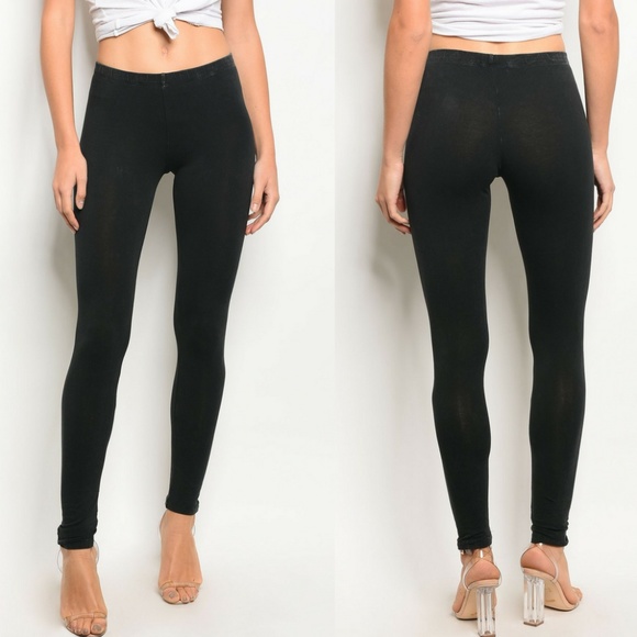 Popular Basics Pants - Black Tye Dye Leggings {Popular Basics}